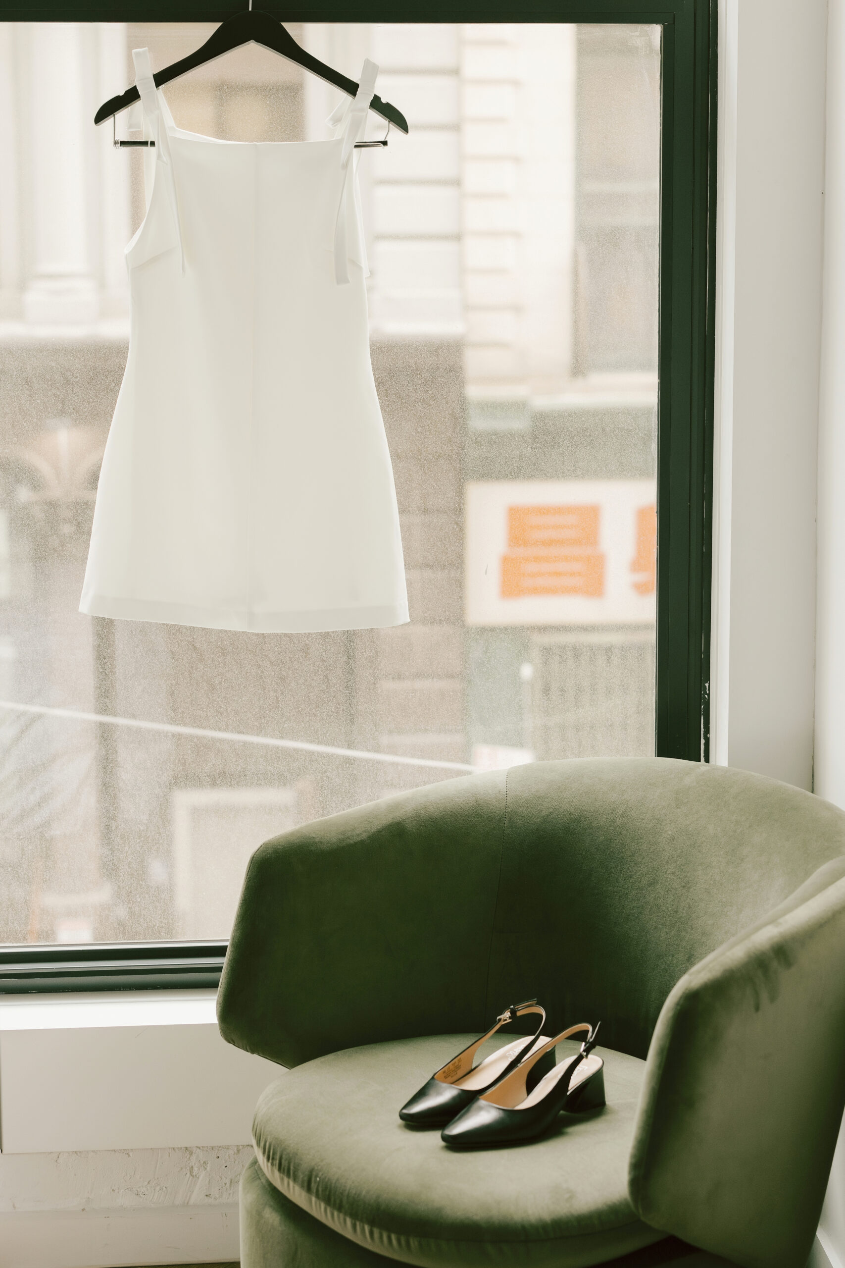 Wedding dress detail photo