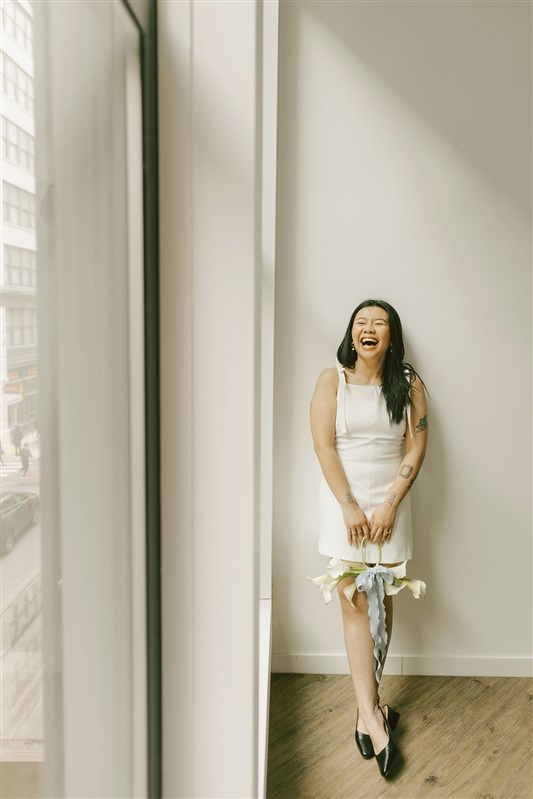 Bridal portrait from NYC elopement