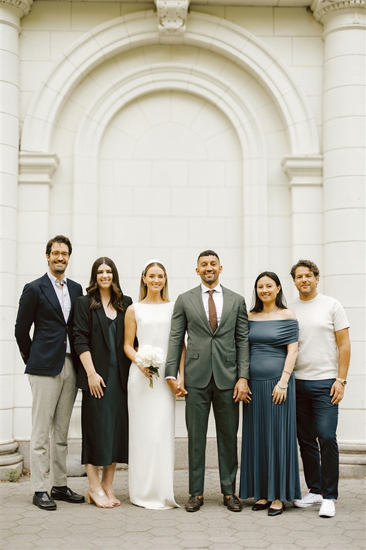 Wedding family photos at Prospect Park wedding at the Boathouse